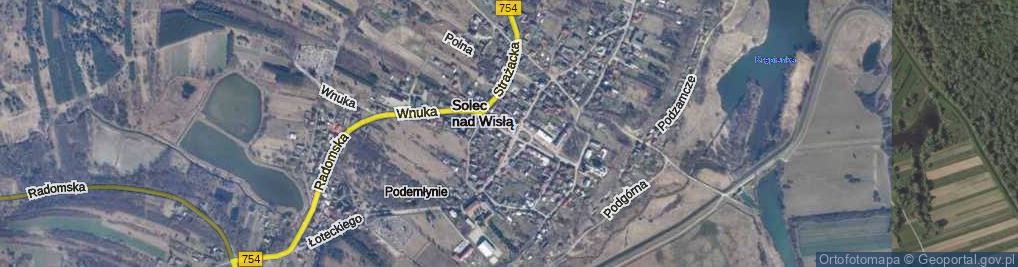 Zdjęcie satelitarne Solec nad Wisłą ul.